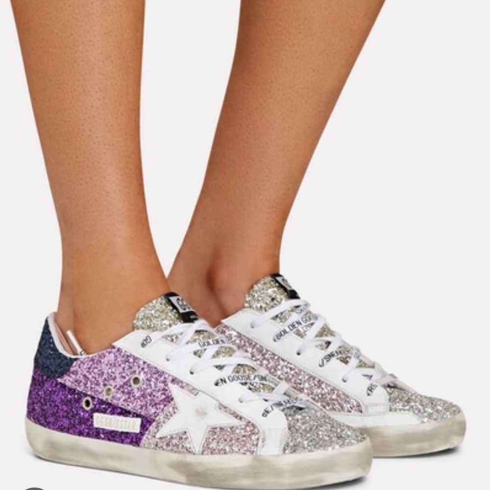 COPY - *Authentic*Purple Glitter Golden Goose - Picture 2 of 7